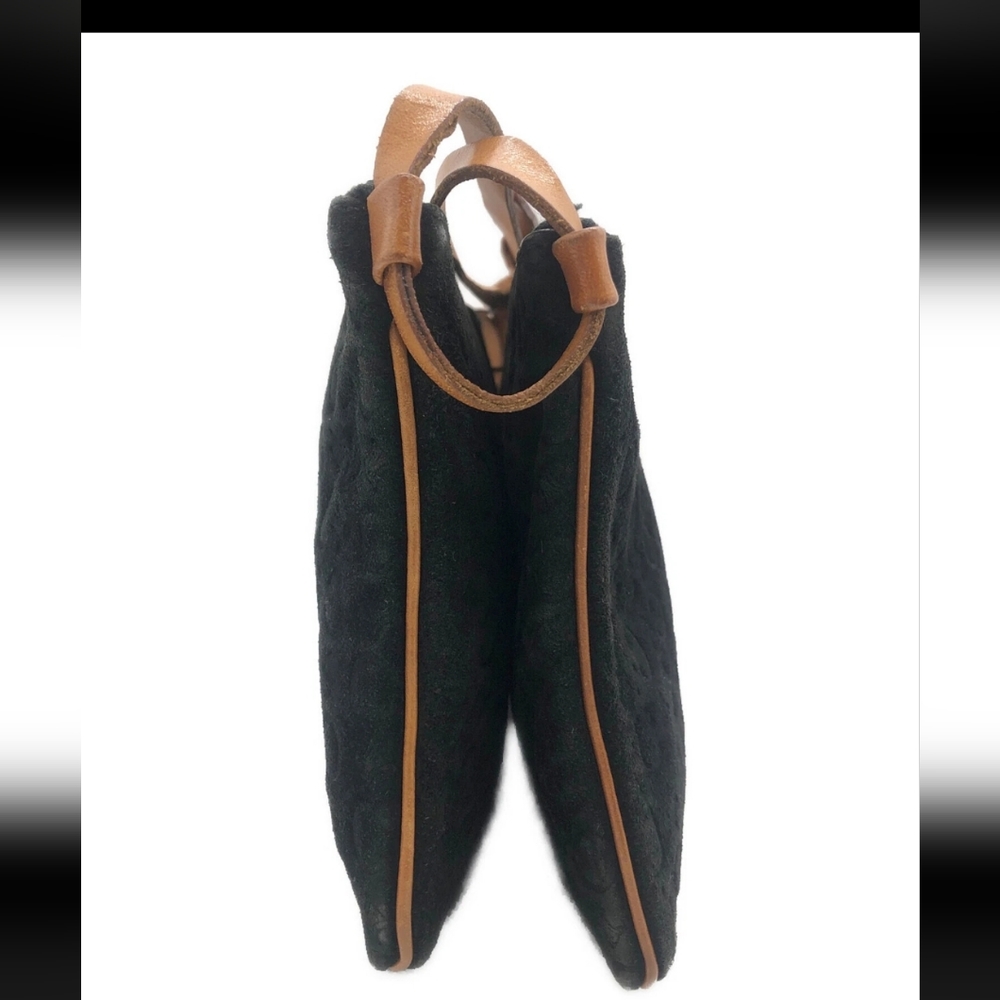 Celine Suede Leather Trim Black /tan Women's Bag‎ - Picture 14 of 15